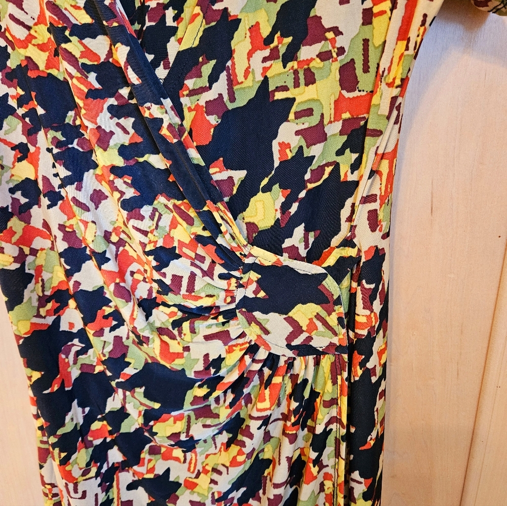 AA Studio Multi-Colored (beige, rust, olive, black, golden yellow) Wrap, sz 8